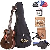 Paisen Tenor ukulele 26 pulgadas ukelele profesional de palisandro envía un conjunto completo de...