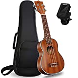 Ukelele Soprano,AoKoZo Ukulele 21 Pulgadas Hawaiian Ukelele,Incluye Bolsa de Transporte y...