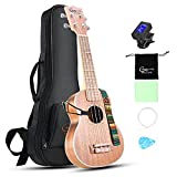 Ukelele, Hricane Ukelele Soprano 21 Pulgadas Hawaiian Ukulele Para Principiantes Adulto,Niños,...